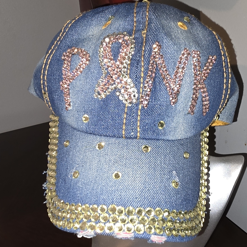 Blinged-Out Jean Basketball Cap